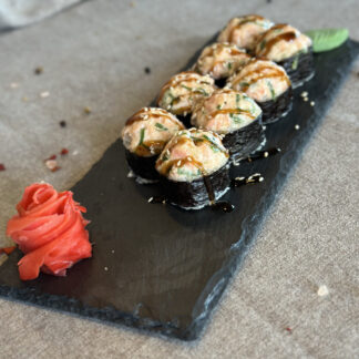 Запеченный с лососем